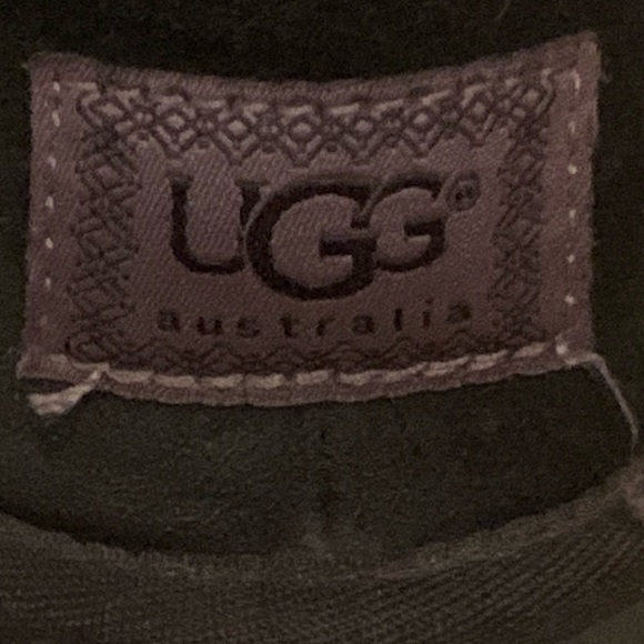 UGG Black Knit Boots Size 8 - Picture 6 of 7